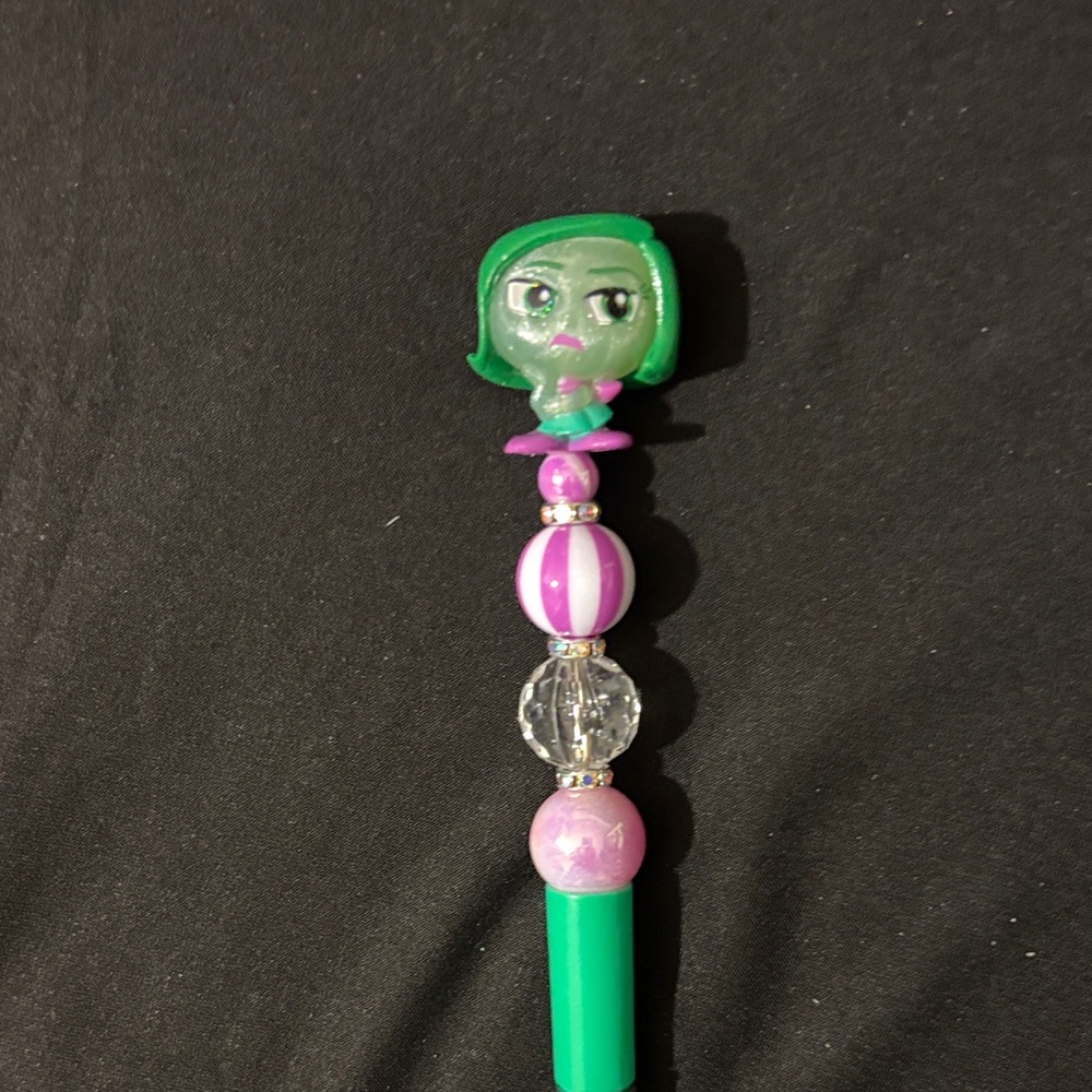 Handmade Disney Pixar Disgust Pen - Picture 2 of 5